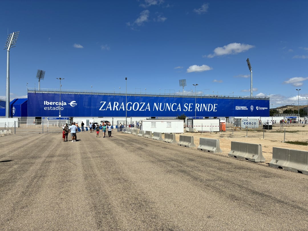A visit to the new (temporal) stadion of Real Zaragoza.