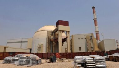 This handout image supplied by the IIPA (Iran International Photo Agency) shows a view of the reactor building at the Russian-built Bushehr nuclear power plant as the first fuel is loaded, in Bushehr, southern Iran on August 21, 2010. (Photo via IIPA)