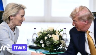 Trump en Von der Leyen sluiten handelsakkoord: "15 procent invoerheffing op Europese producten in de VS"