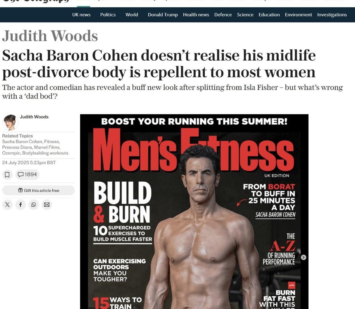 Wait, so British women actually prefer a Barry,63 body?