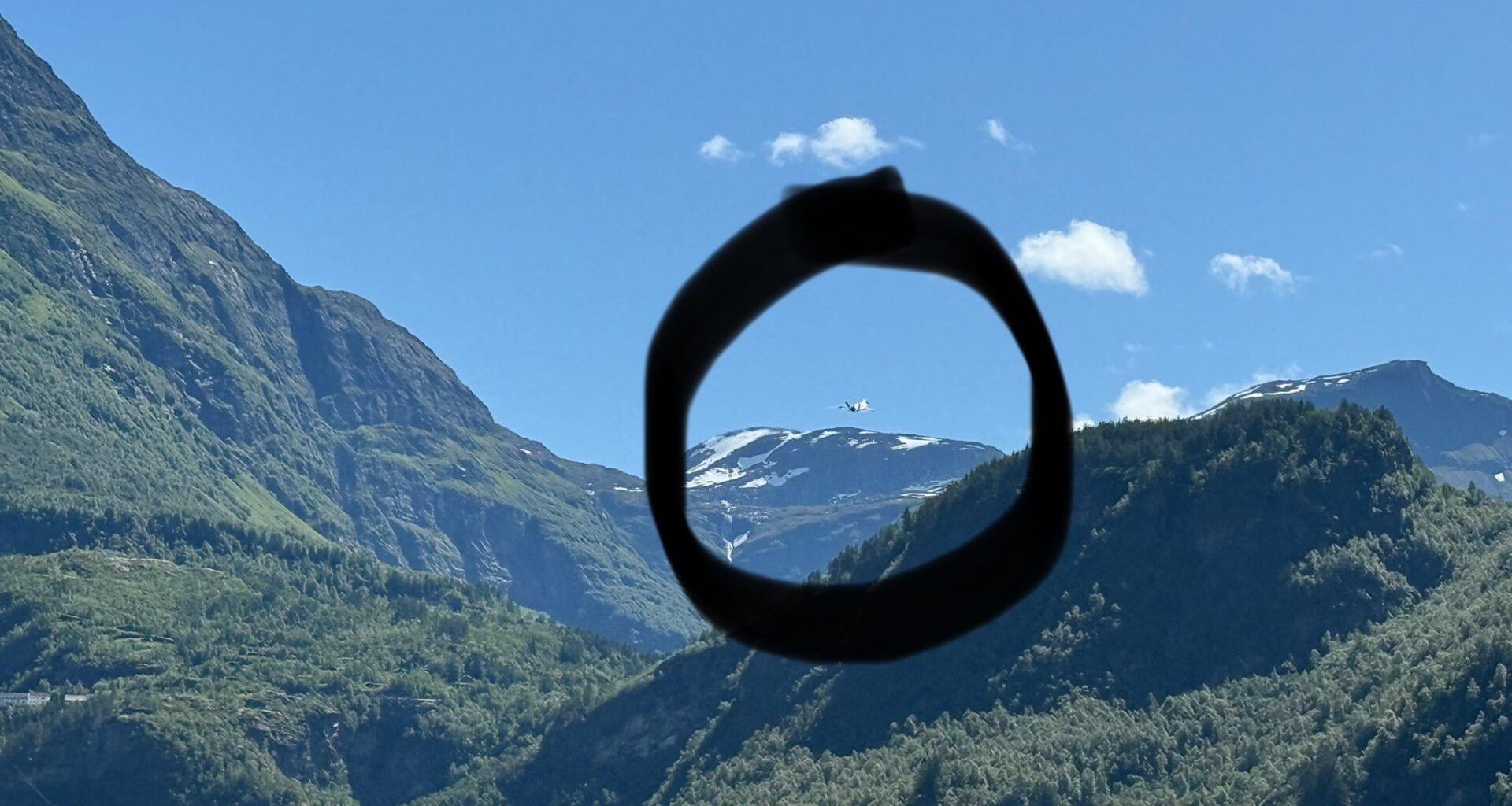 Fighter jet in Geiranger?