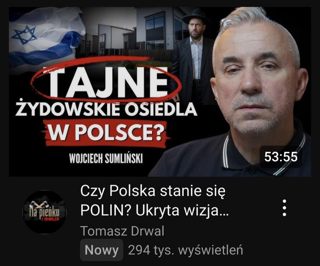 Polska prawica na tropie ukrytych żydów chcących wysiedlić polaków z Polski. Komuś coś to przypomina?