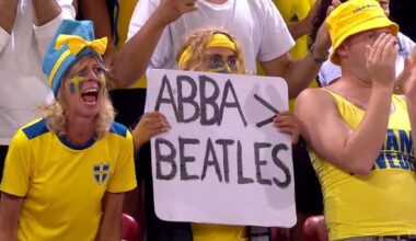 Disgraceful sign from the Sweden v England game tonight