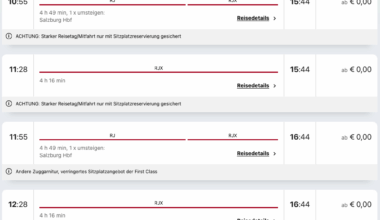 Wie soll man sich da noch das Zugfahren leisten können?