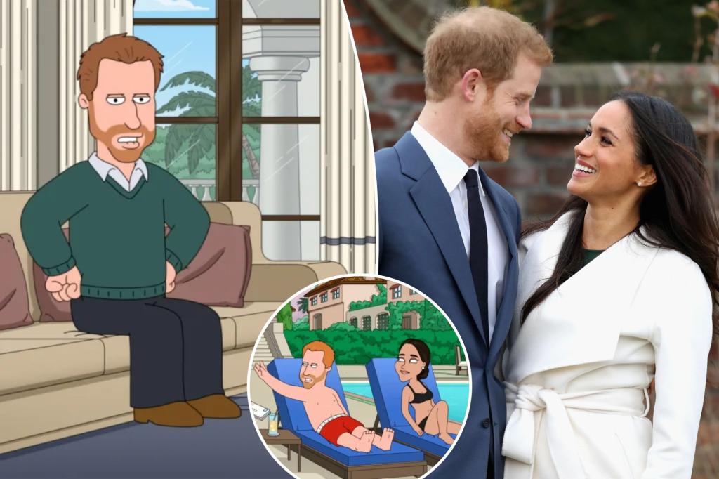 Prince Harry, Meghan Markle mocked for second time in 'Family Guy' episode