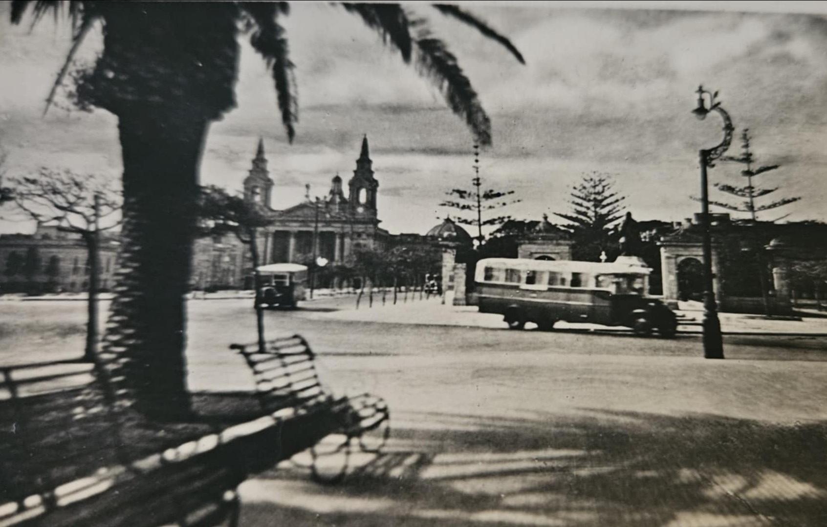 Fred’s photograph of the granaries during the second world war. Photo: Rob Hallam