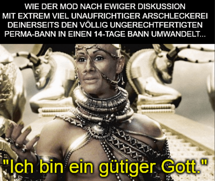 War ja ganz lustig, dieses soziale Experiment was auf Reddit abgeht, so ähnlich wie das Knast Ding wo die Häftlinge auch die Wärter waren. Aber wär's nicht mal langsam Zeit die Daten auszuwerten und die Moderation von Profis, die dafür bezahlt werden und gefeuert werden können erledigen zu lassen?
