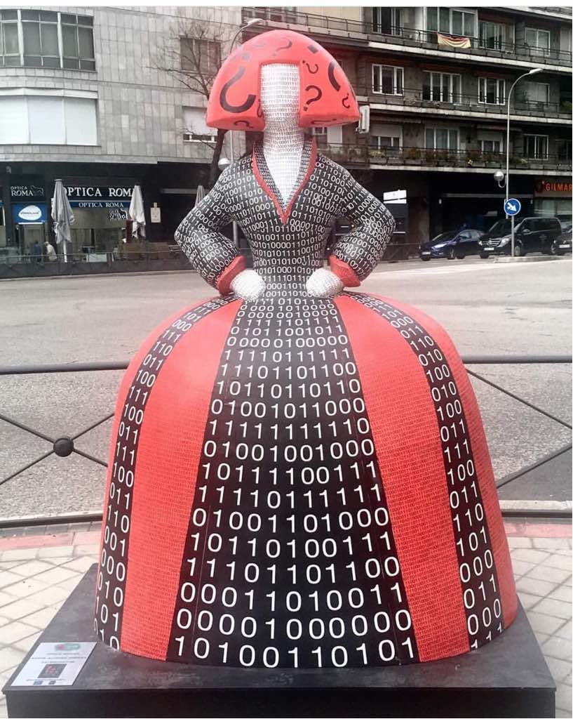 Binary Menina ,a work from Alfonso Zubiaga, Madrid, Spain.
