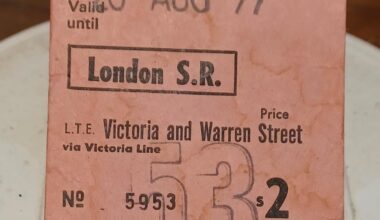 My last weekly pass before I left London. IIRC it was 2 quid for a week's pass.
