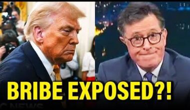 Trump SECRET DEAL to TAKE OUT Colbert UNCOVERED?! | Yes, it seems that our thin-skinned demagogue president did cut a deal to silence the late-night TV critic Stephen Colbert. MeidasTouch goes over the ratings and earnings numbers that likely lead to this dirty deal.