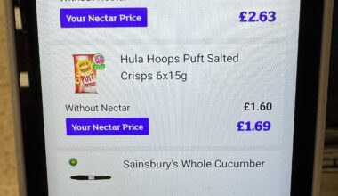 Sainsbury’s playing a sneaky Nectar price trick