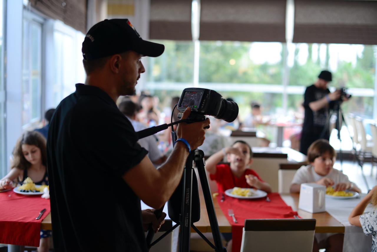 A Georgian film crew has started filming a television series about the friendship between Georgian and Turkish children in Manavgat, a district of Antalya, Türkiye, July 28, 2025. (AA Photo)