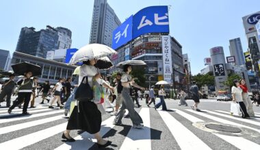 Why has Japan set up a task force to deal with foreigners?