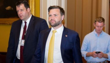 JD Vance is on record pace for tie-breaking votes. That shows how fraught Trump’s agenda is