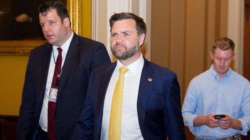 JD Vance is on record pace for tie-breaking votes. That shows how fraught Trump’s agenda is