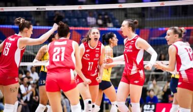 VNL Chiba: Polska - Brazylia 1:3