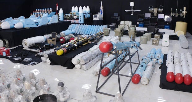 750 tonnas Irānas ieroču, kas saistīti ar Houthis pārtverto, Centcom saka