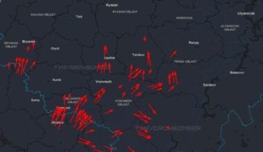 Ukrainian long-range drones are attacking Russian military facilities. Information is current as of 23:20