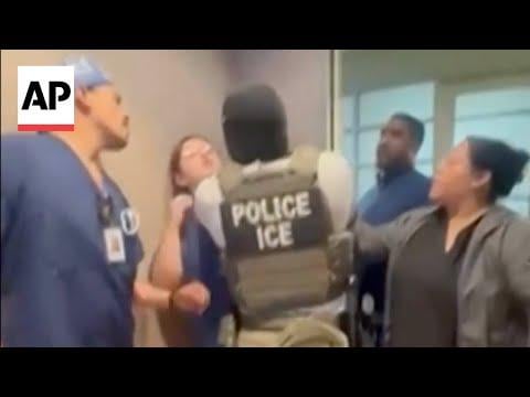 California surgical center staff demand to see warrant as ICE detains man