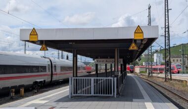 Structure in Würzburg Hbf Platforms