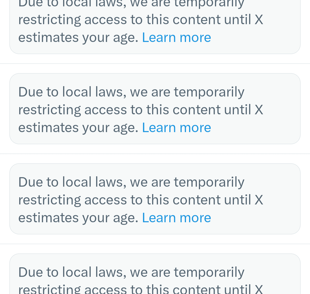 Our new age verification restrictions are now live