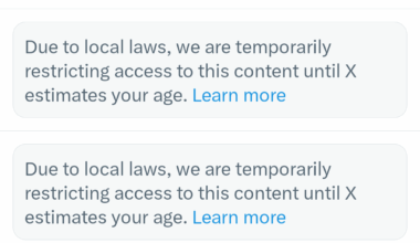 Our new age verification restrictions are now live