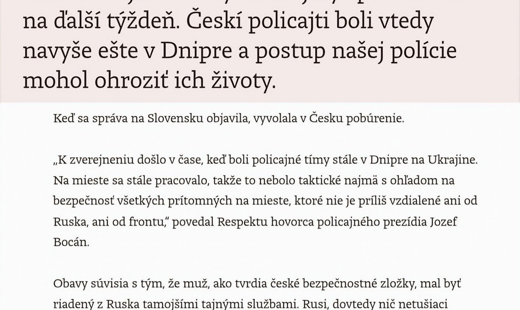 Slováci informovaním o zásahu na Ukrajine ohrozili životy policajtov z ďalších krajín