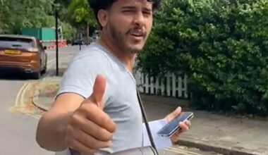 Migrant, 26, who entered the UK with 'grotesque' child abuse videos gives thumbs up after being spared jail and deportation