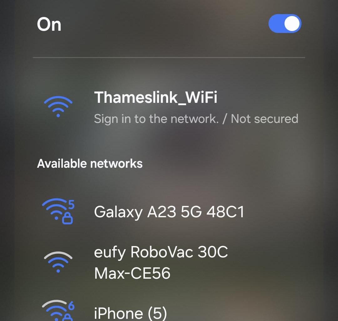I love how someone brought their robot vacuum on the train into London