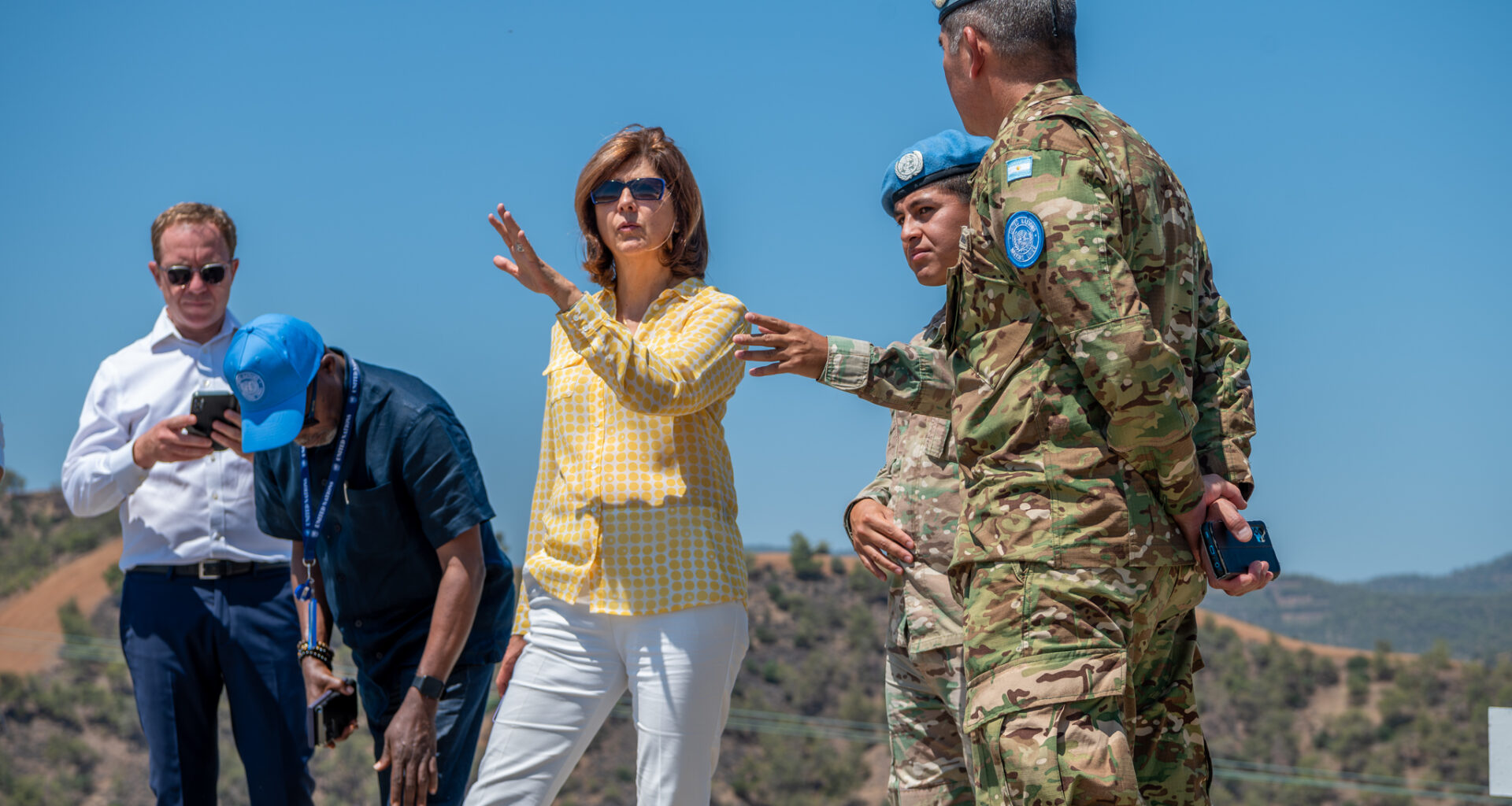 cover Holguin visits buffer zone near Lefka