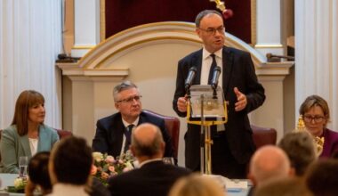 Andrew Bailey speaking at the Mansion House dinner on Tuesday evening