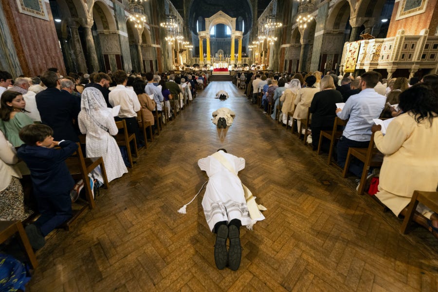 How many new priests are there in Europe?