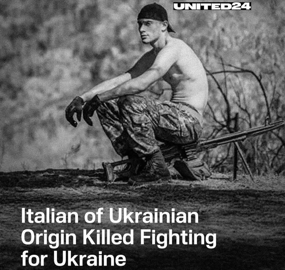 Artem Naliato, a 21-year-old Italian citizen of Ukrainian origin, was killed while serving in Ukraine’s Armed Forces