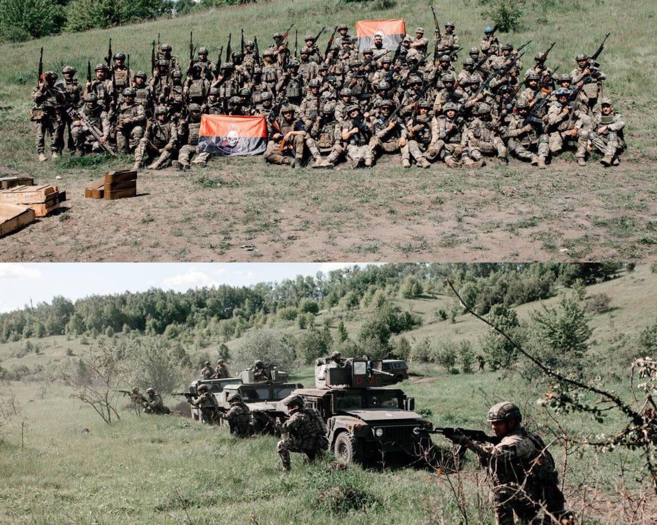 Colombian volunteers - they are from the 47th Separate Mechanized Brigade 'Magura' - of the Ukrainian Army.