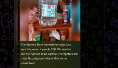 The russian invaders have received poisoned drinking water - four have already died from it