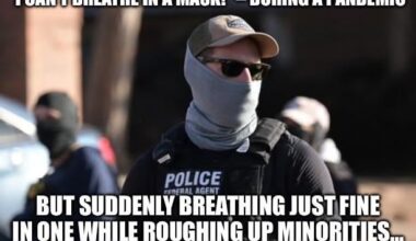 Remember when masks were tyranny? Now they’re tactical.