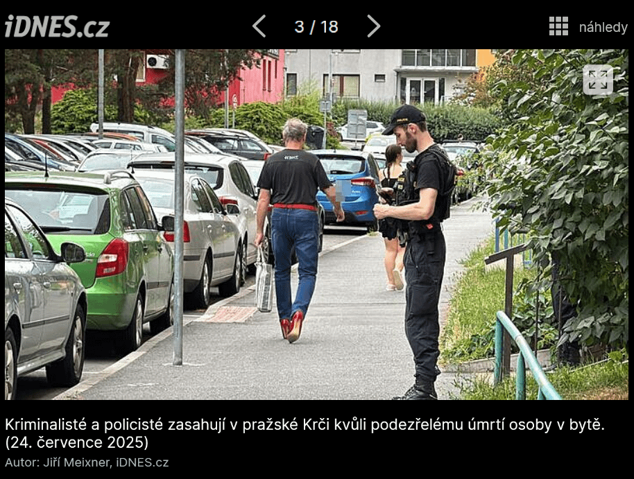 Shoutout borcovi co si vykračuje po Krči v červenejch jehlách