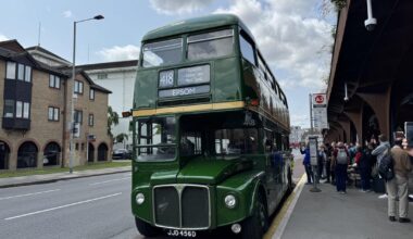 I rode on heritage buses between Kingston, Epsom and Bookham