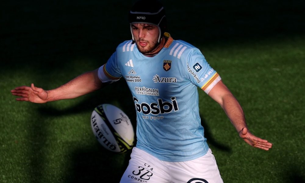 il seconda linea Alessandro Ortombina USAP Perpignan