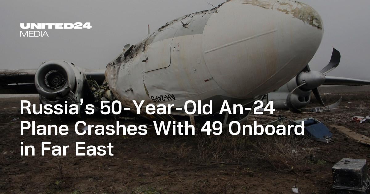 Russia’s 50-Year-Old An-24 Plane Crashes With 49 Onboard in Far East