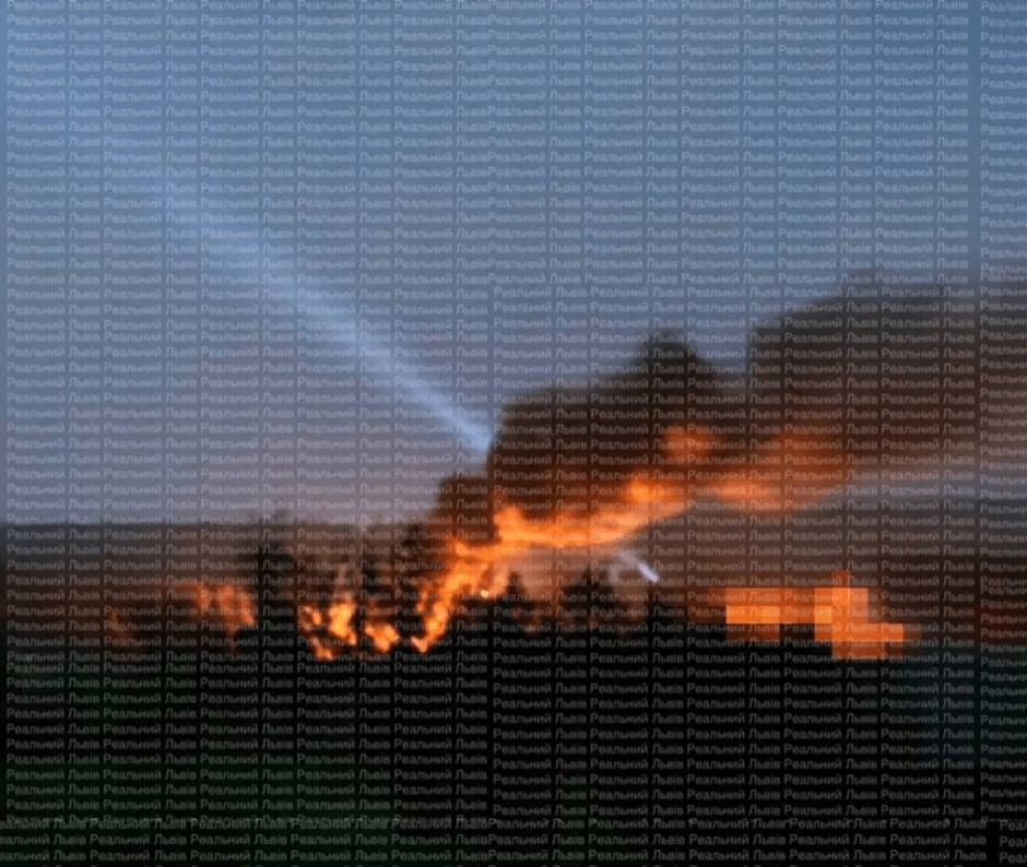 Image of a fire at night.