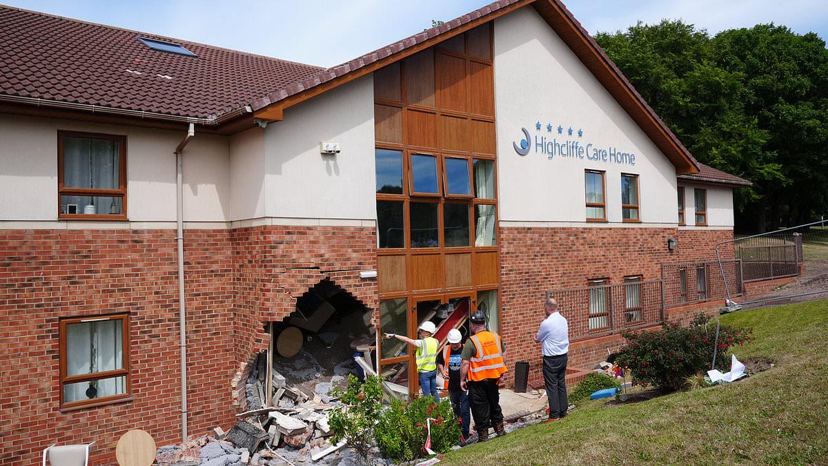 Two women aged in their 90s and 80s die after stolen BMW being chased by police crashed into care home