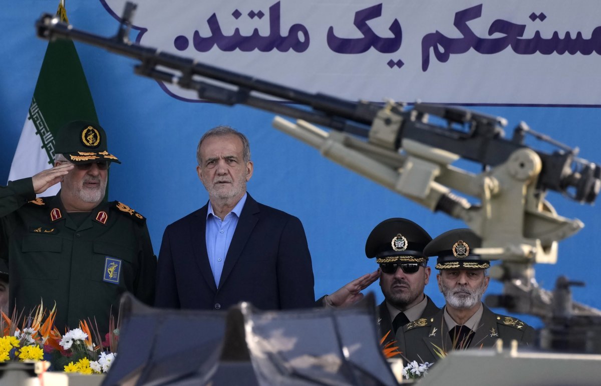 Iran President Masoud Pezeshkian and Mohammad Pakpour