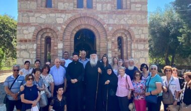 Historic day for Seminara Monastery: Archbishop of Cyprus visits and signs Holy Gospel