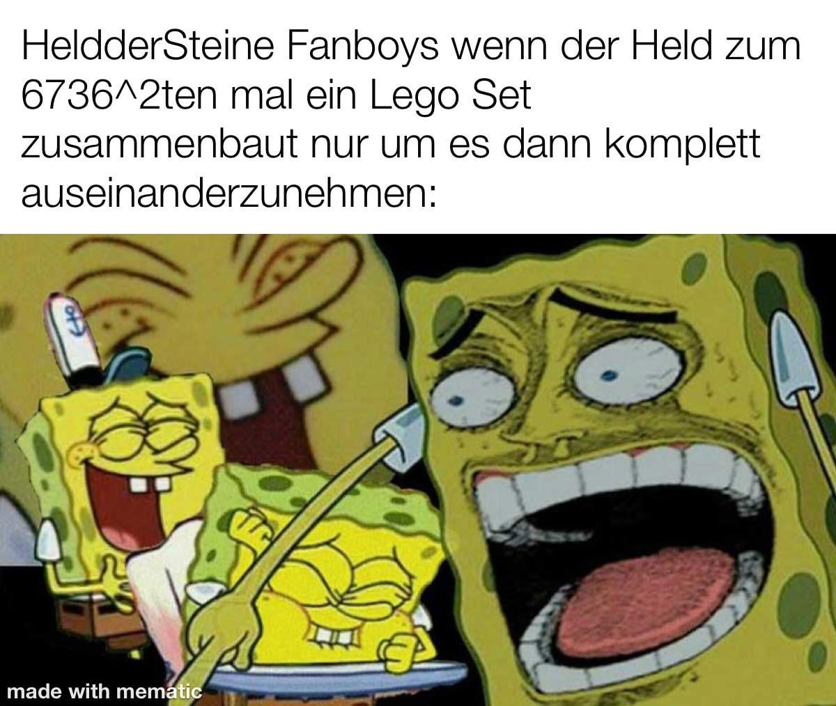 Haha. Lego scheiße. (Wortspiel beabsichtigt)