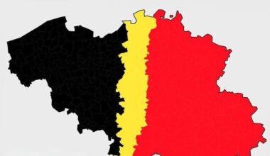 Population distribution in Belgium