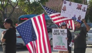 JD Vance visits Orange County, crowds protest in Anaheim