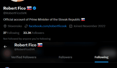 Robo na svojom oficiálnom Twitter účte z nejakého dôvodu sleduje troch anglických videoherných Youtuberov