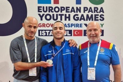 Judo player Vadim Cretu brings Moldova its first medal at the European Paralympic Youth Games
