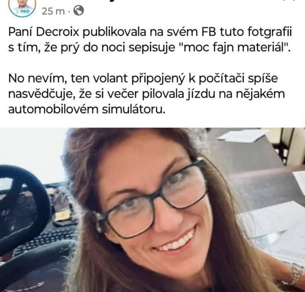 Jaký je váš oblíbený politik, který má v sobě tolik piv, že nerozpozná židli od volantu?